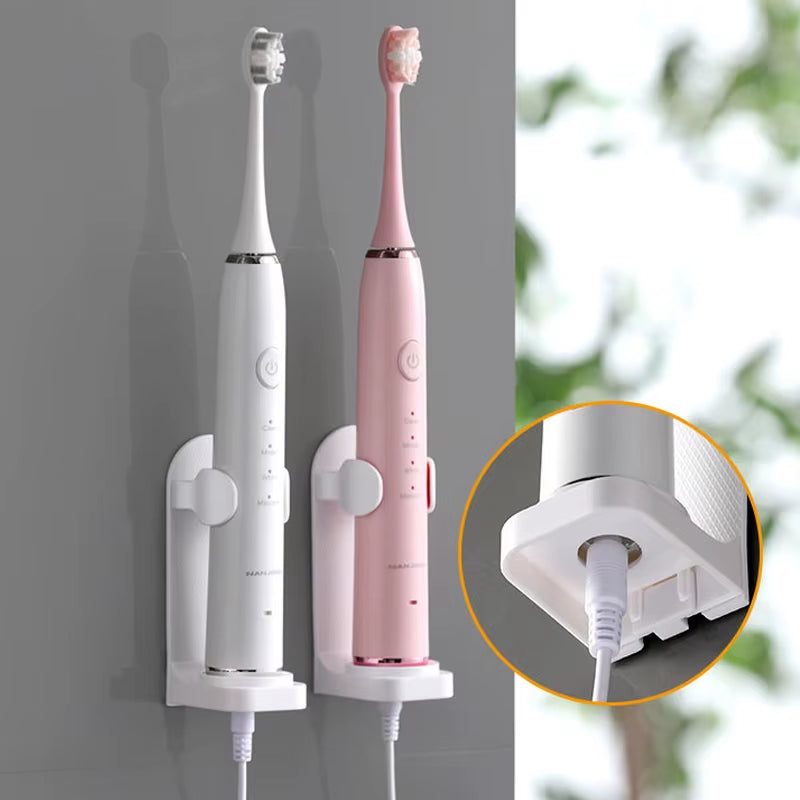 Adjustable Toothbrush Holder Electric Toothbrush Base Silicone Non-Slip Wall Mount Brush Body Rack Adapt 99%