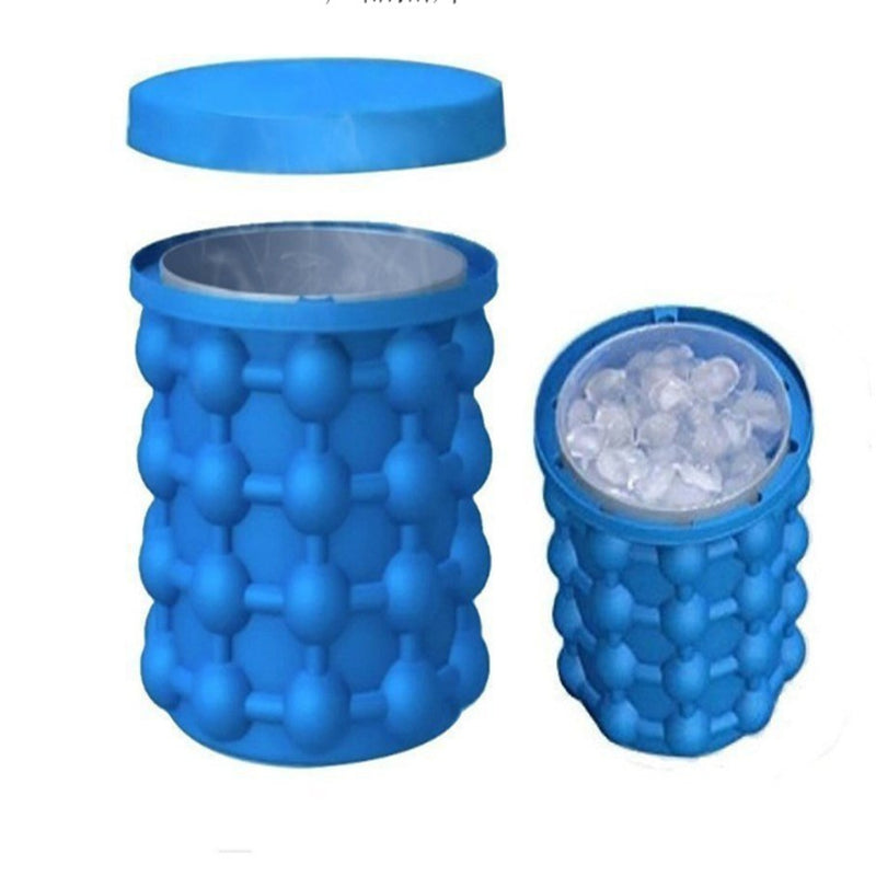 Silicone Ice Maker Quick Cold Ice Bucket Ice Cube Storage Silicone Bucket