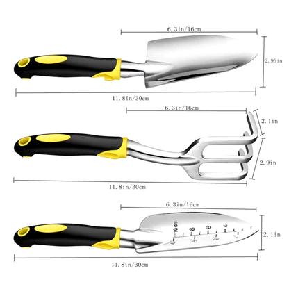 Garden Tool Aluminum Gardening Hand Tools - Garden Trowel - Hand Shovel - Tilling Hand Rake