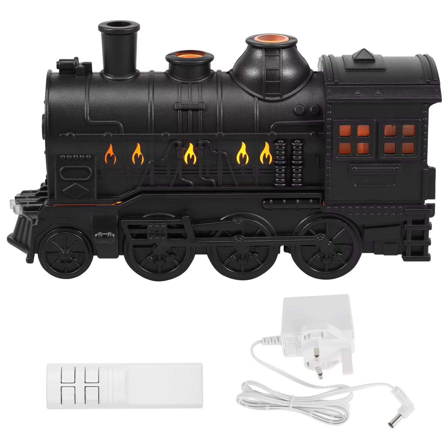 Steam Train Essential Oil Diffuser W/ Light 300Ml Train Humidifier Diffuser Retro Train Humidifier Auto off Steam Train Diffuser