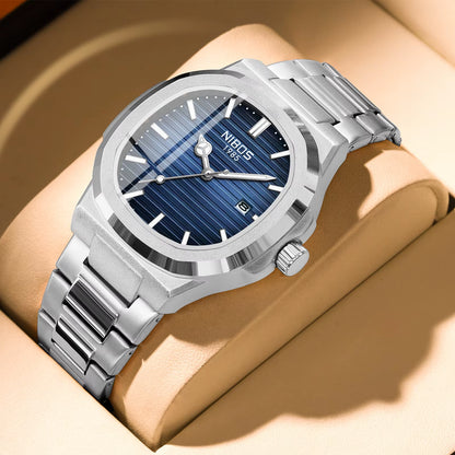 Brand Luxury Men Watch Stainless Steel Luminous Date Watch Rhombus Casual Luminous Watches for Men Relogios Masculino