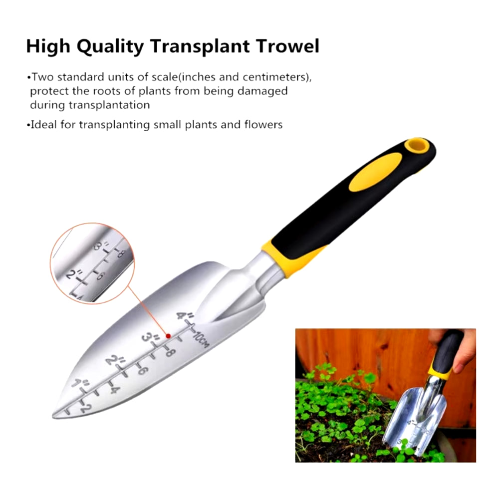 Garden Tool Aluminum Gardening Hand Tools - Garden Trowel - Hand Shovel - Tilling Hand Rake