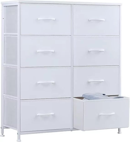 Dresser for Bedroom Tall Drawer Dresser Organizer Storage Drawers Fabric Storage Tower with 8 Drawers, Chest of Drawers