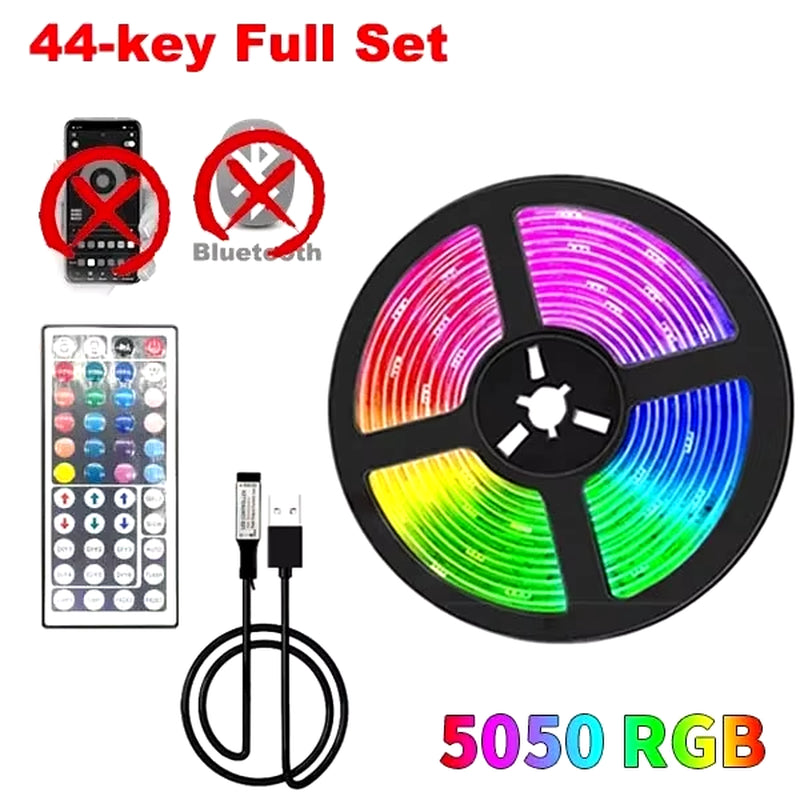 Rgb Led Strip Bluetooth 5050 Usb 5V Led Lights Chain 5M 10M Backlight Tape Ice String Tira Led Wifi Led Wall Room Ribbon Band